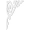 Ekena Millwork Baile Architectural Grade PVC Bracket , 5/8"W X 6 1/2"D X 11"H BKTP01X06X11BA - alternate 2